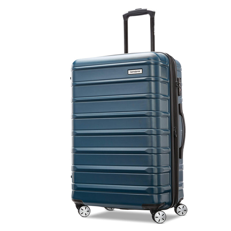 Samsonite Omni 2 Hardside Expandable Spinner Wheel Luggage, Checked Medium 24 in, Nova Teal