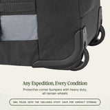 Eagle Creek Cargo Hauler Wheeled Duffel - Durable Duffel Bag for Travel - Easy Access Compartment - Deployable Backpack Straps - Lockable Zipper Opening - Charcoal - 110L