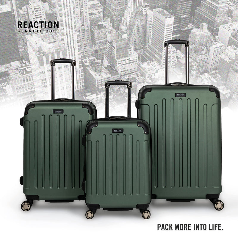 Kenneth Cole REACTION Renegade Luggage Expandable 8-Wheel Spinner Lightweight Hardside Suitcase, Cilantro, 20-inch Carry On