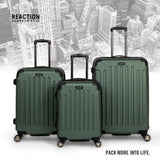 Kenneth Cole REACTION Renegade Luggage Expandable 8-Wheel Spinner Lightweight Hardside Suitcase, Cilantro, 20-inch Carry On