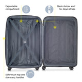 DELSEY PARIS Helium Aero Hardside Expandable Luggage with Spinner Wheels, Blue Cobalt, 2-Piece Set (21/28)