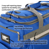 Olympia U.S.A. 33 inch Jumbo Size 8 Pockets Wheeled Rolling Duffel Bag Water Resistant Luggage Lightweight Travel Suitcase with Retractable Handle