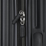 American Tourister Fathead Large Checked Luggage - Customize with Favorite Sports or Character Decal - Durable ABS Hardshell with 1.5" Expansion - 360° Spinner Wheels - RightHeight™ Handle - Black