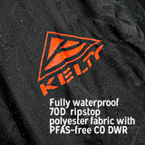 Kelty Backpack Rain Cover, Water Proof Cover for Hiking and Backpacking Packs 30 to 105 Liters, Elastic Cinch, Integrated Stuff Pocket, 2024 Update (Large (55-75L))