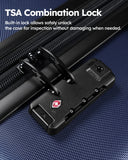 3 Piece Luggage Sets Expandable, Hardshell Travel Suitcase with Double Spinner Wheels and TSA Lock