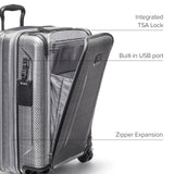 TUMI - Tegra-Lite 4 Wheel Luggage - Highly Durable Suitcase, Flexible Shell, Sleek and Lightweight Men's and Women's Expandable Rolling Bag - Continental, T-Graphite