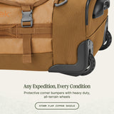 Eagle Creek Cargo Hauler XT Wheeled Duffel - Wheeled Backpack Duffel - Deployable Backpack Straps - Lockable U-Lid & Easy Access Compartment - 21.5" - Iron Orange