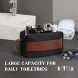 Vorspack Toiletry Bag for Men - Water Resistant Travel Bag for Toiletries, Accessories, Travel Essentials, Gifts - Black