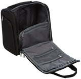 Amazon Basics Underseat Carry-On Luggage with Wheels and Handle, 14" Rolling Travel Bag, Fits Under the Seat, Black