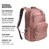 adidas Interval Backpack – Daypack for Travel Sports Gym Work School, 32L