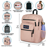 JanSport Laptop Backpack - Computer Bag with 2 Compartments, Ergonomic Shoulder Straps, 15” Laptop Sleeve, Haul Handle - Bad Bows