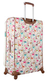 Lily Bloom Design Pattern 28" Luggage Softside Expandable With Double Spinner Wheels, Large Lightweight Suitcase Checked Bag For Women