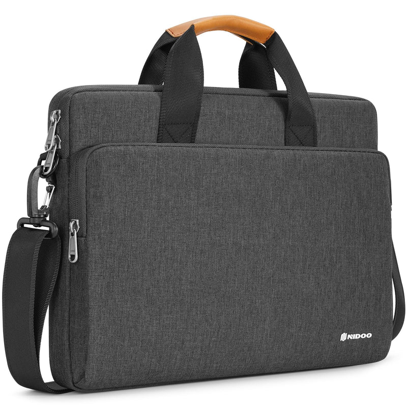 NIDOO Laptop Shoulder Bag 14 inch Sleeve Case Compatible with 14" Lenovo ThinkPad E14 T14 / IdeaPad Flex 5/15" MacBook Air M2 M3 / Microsoft/HP EliteBook 840 Computer Messenger Bag Briefcase