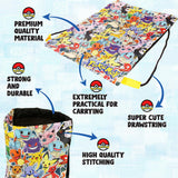Pokemon School Supplies Drawstring Bags for Kids Gym Bag, Perfect for Travel & Swim for Boys Girls, Featuring Charmander and Pikachu.