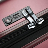 DELSEY PARIS Titanium Hardside Expandable Luggage with Spinner Wheels Checked Luggage, Purple, Checked-Medium 25 Inch