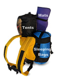 Strap Pack Backpack for Carrying Outdoor Wet Dry Vacuums or Water Coolers (Gold)