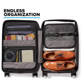 NOMATIC Carry-On Executive Luggage Perfect for 1-3 Day Trips, Hard Case Luggage for Men and Women, with Tech Case