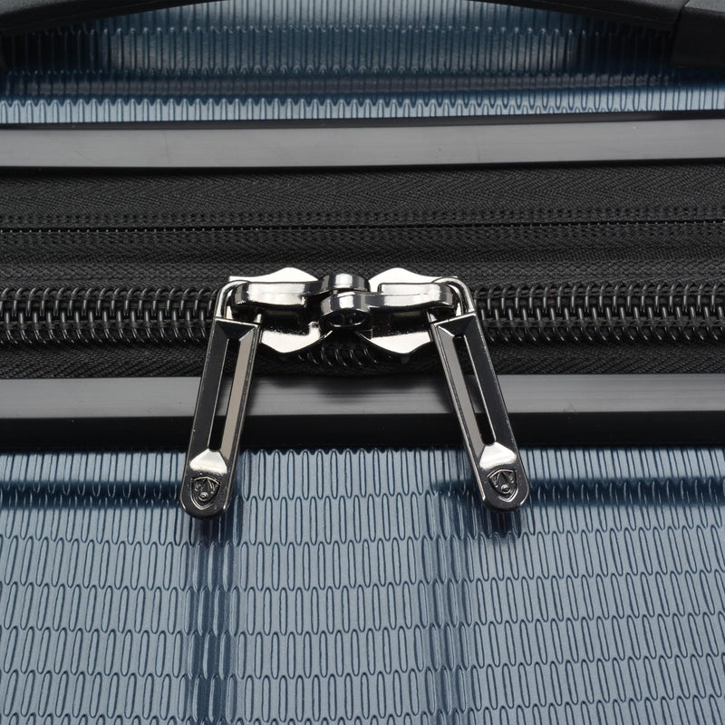 Traveler's Choice New London II Hardside Expandable Spinner Luggage, Navy, Checked-Large 29-Inch