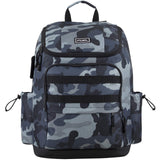 FUEL Travel Laptop Hiking Backpack Carry On Airline Approved Luggage Bag Carry On Large Backpack, Black Midnight Blue Camo