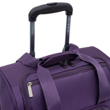 TPRC 15" Smart Underseat Carry-On Luggage with USB Charging Port, Purple