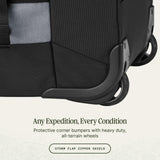 Eagle Creek Cargo Hauler XT Wheeled Duffel - Wheeled Backpack Duffel - Deployable Backpack Straps - Lockable U-Lid & Easy Access Compartment - 32" - Charcoal