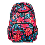 Roxy Women's Shadow Swell Backpack | Travel | Everyday Carry | Work | Gym | 21L | Recycled Polyester, Anthracite Floral Fiesta