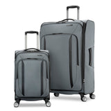 American Tourister Dash XLT 2 Piece Soft Side Expandable Luggage Set with Spinner Wheels, Graphite
