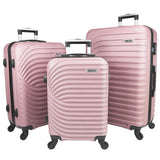 Dejuno Craft Hardside 3-Piece Lightweight Spinner Luggage Set - Blush