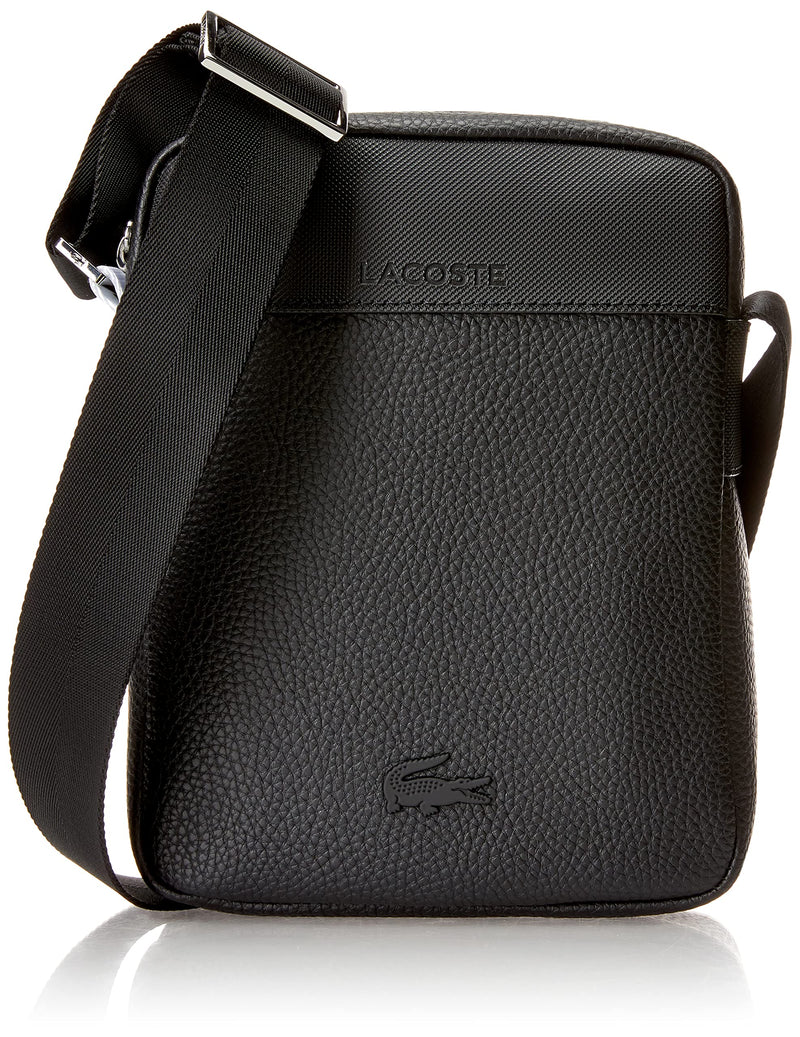 Lacoste Men's City Court Concept Vertical Camera Bag, Black, One Size