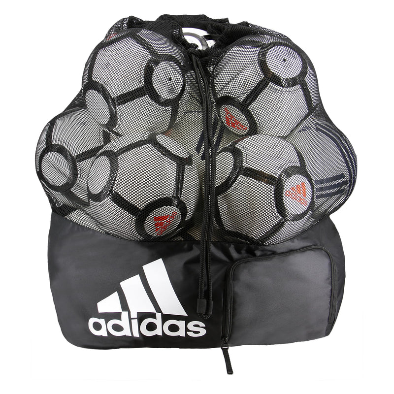 adidas Stadium Mesh Soccer Bag, Laundry Bag, Heavy Duty Soccer Ball Bags for Coaches, Men and Women, Holds Up To 15 Balls