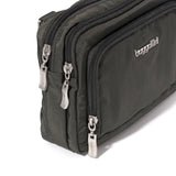Baggallini Trifecta RFID Wallet Crossbody - 8"x6" Crossbody Bag for Women Convertible Fanny Pack Belt Bag