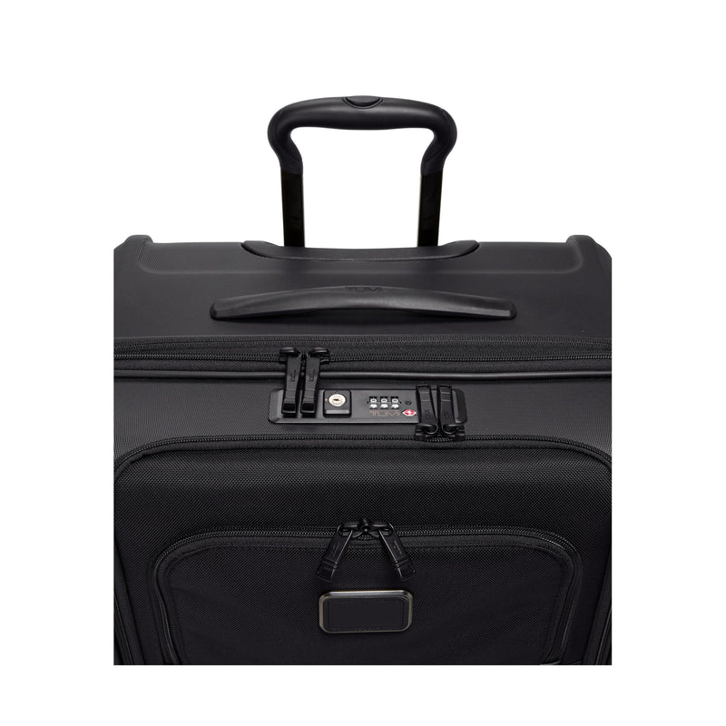 TUMI - Alpha Hybrid Medium Trip Expandable 4 Wheeled Packing Case - Zip Expansion Large Checked Suitcase with Top and Side-Grab Handles - Black