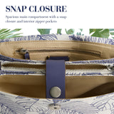 Tommy Bahama Messenger Bag, Women's Crossbody Purse with Adjustable Shoulder Strap, Navy, One Size