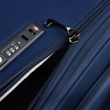 DELSEY PARIS Cruise 3.0 Softside Expandable Luggage with Spinner Wheels, Deep Sea Navy, Checked-Large 28 Inch