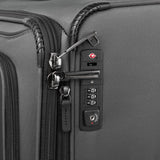 Travelpro Crew Classic Lightweight Softside Expandable Checked Luggage, 8 Wheel Spinner Suitcase, TSA Lock, Men and Women, Checked Medium 25-Inch, Titanium Grey