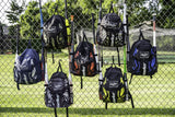 Rawlings | SAVAGE Backpack Equipment Bag | T-Ball / Baseball / Softball | Black/Royal