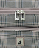 London Fog Brentwood IV 29" Expandable Spinner Softside Suitcase, Rose Charcoal