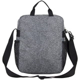 Eastsport Crossbody Work Bag Travel Messenger Purse Shoulder Handbag For Women, Gray Static Dot/Black