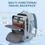 Sinaliy Travel laptop Backpack for Women, Personal Item Size Flight Approved, 16 Inch Laptop Bag with Multi-Pockets, College Computer Bag, Waterproof Carry On Backpack Casual Daypack Backpack