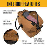 Carhartt Classic Duffels, Heavy-Duty Bag for Jobsite, Gym, & Travel, 120L, Carhartt Brown