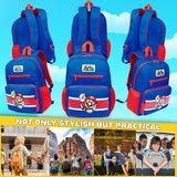 Super Mario Backpack for Kids Lightweight School Bag with Compartments Book Bag Daypack for PE Sports Gamer School Supplies Gifts for Kids