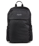 JanSport Venture Daypack – Travel Pack With Large Main Compartment, Padded Laptop Sleeve, Dual Water Bottle Pockets, and Attachment Buckles, Black