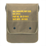 Rothco 57960: Canvas Map Case Shoulder Bag with Military Stencil