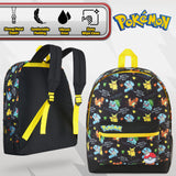 Pokemon Backpack for Kids Teens Boys Girls, Pikachu Anime Backpacks, Bag for Daycare Sports Vacation Travel, School Gift (Black AOP)