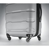 Samsonite Omni PC Hardside Expandable Luggage with Spinner Wheels, Silver, Checked-Large 28-Inch