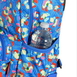 Olympia U.S.A. Melody 19" Rolling Backpack, Blue Flower