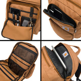 Carhartt 35L Triple-Compartment Backpack, Durable Pack with Laptop Sleeve and Duravax Abrasion Resistant Base, Black