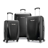 Samsonite Winfield 3 DLX Hardside Expandable Luggage with Spinners, Black, 3-Piece Set (20/25/28)