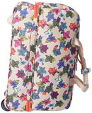 Vera Bradley Women's Lighten Up Wheeled Duffle Carry-on Luggage, Falling Flowers Neutral, One Size