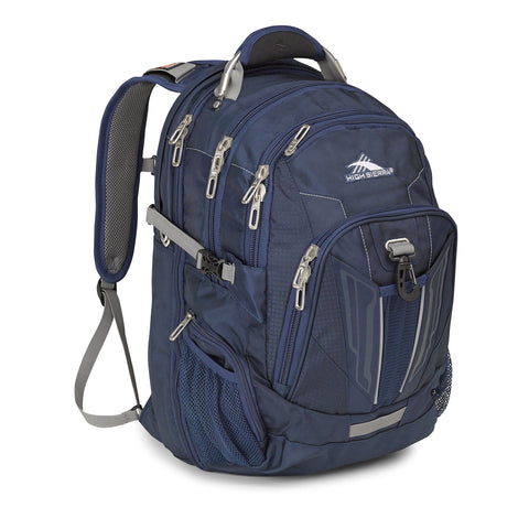 High Sierra XBT - TSA Laptop Backpack, True Navy/Charcoal, One Size